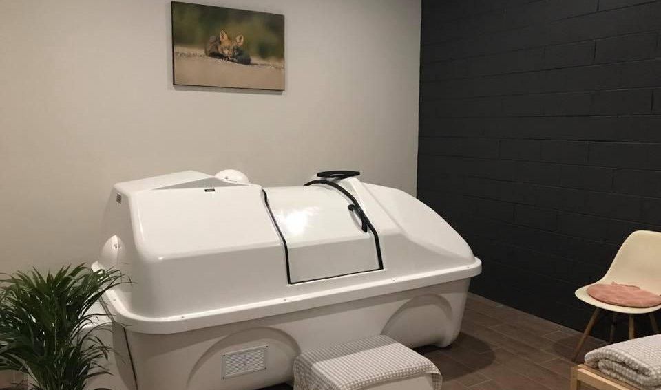 A white container in a room used for Chinese medicine. Mornington Chinese Medicine